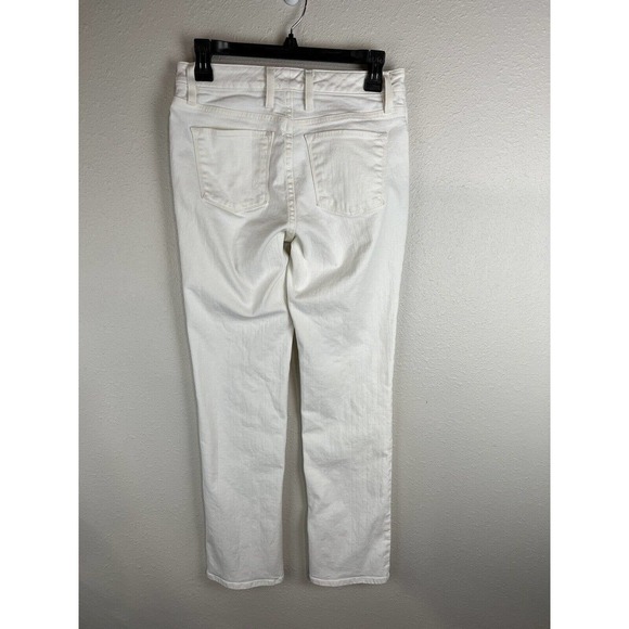 LL Bean Women’s Size 2 Reg Favorite Fit White Denim Jeans - Picture 5 of 9
